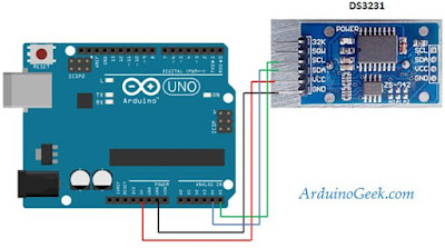 Get Temperature from RTC DS3231/DS3232 Using Arduino ~ Arduino Geek
