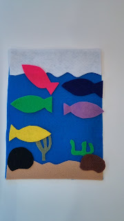 A Mom's Quest to Teach: Busy Box: Five Little Fishes