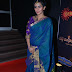 Actress HebahPatel Stills In Blue Silk Saree