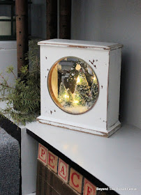 Make a Lighted Christmas Shadow Box From a Thrift Store Clock