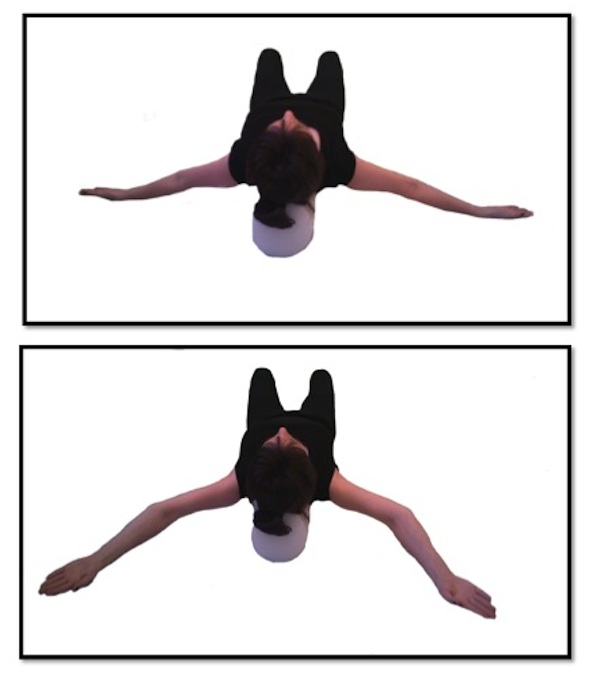 Exercise of the Day Day 94 Snow Angels on Foam Roller