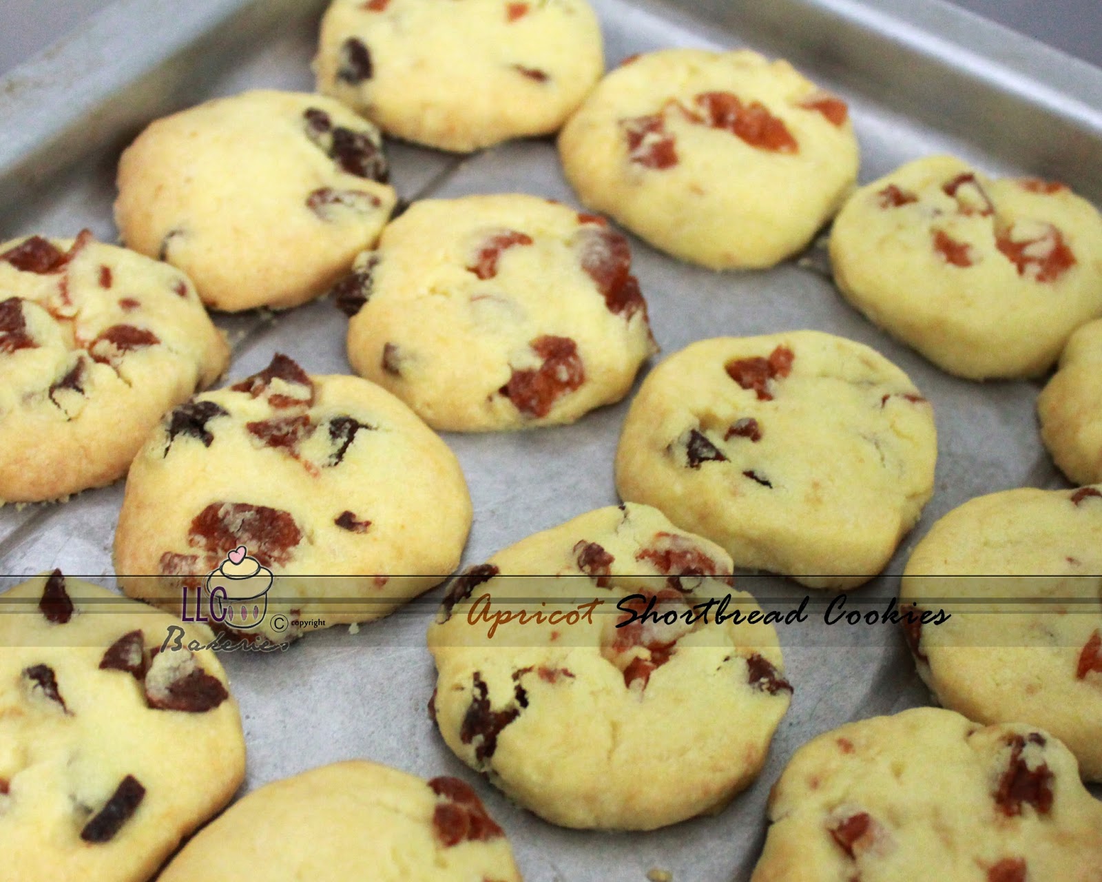 LLC Bakeries Apricot Shortbread Cookies