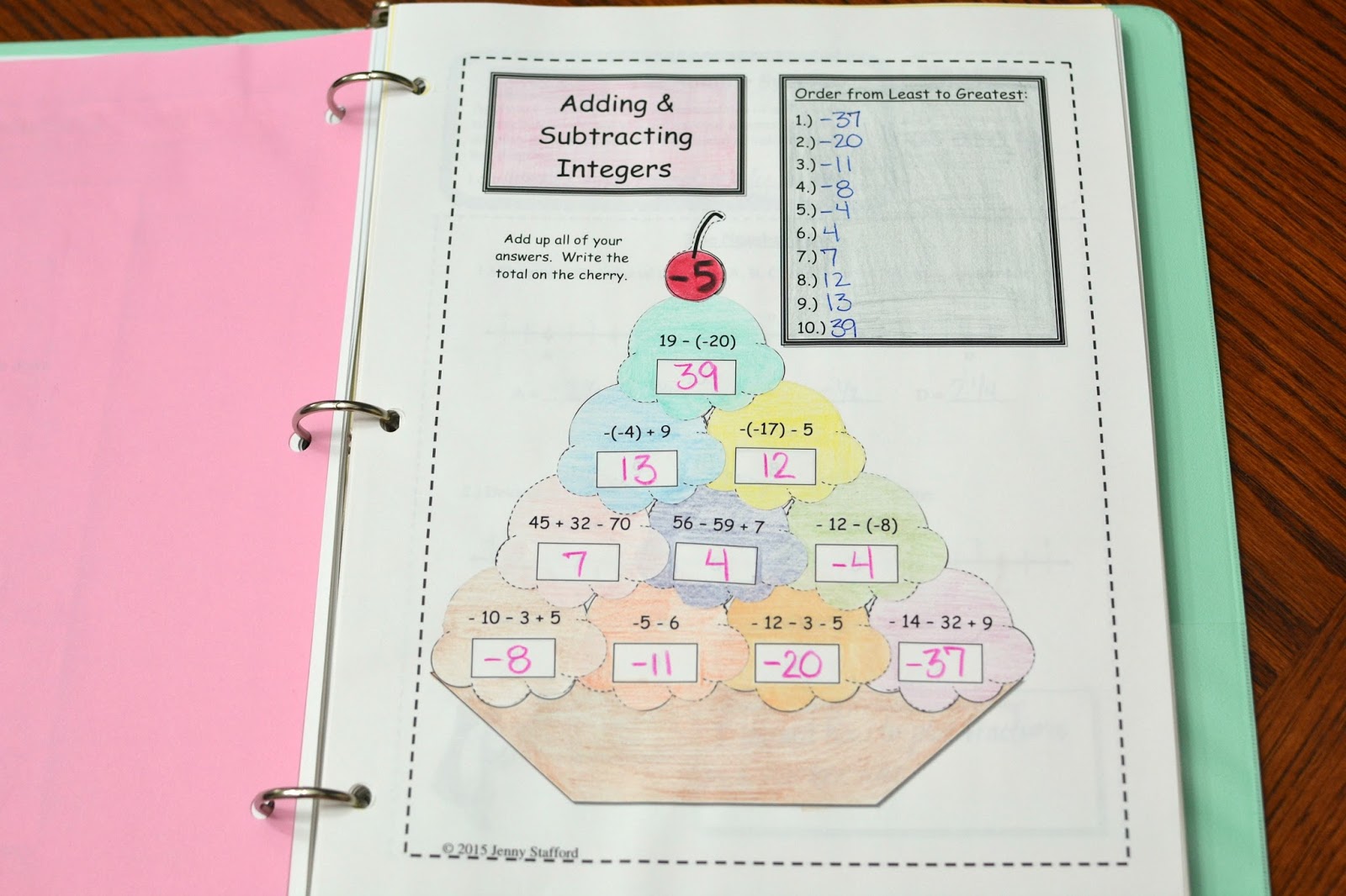 Math in Demand: 7th Grade Math Interactive Notebook