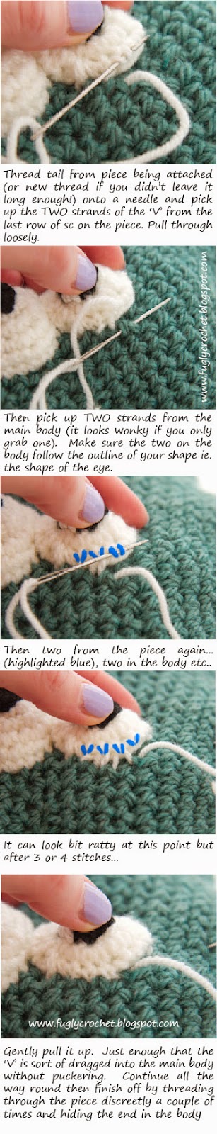 Fugly Crochet: Joining crochet pieces together