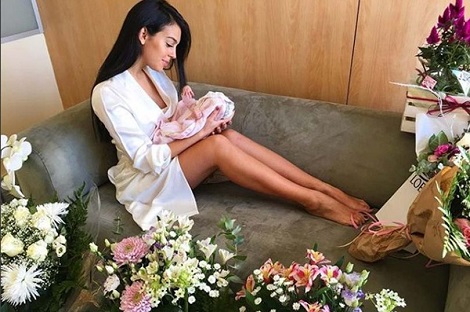 Cristiano Ronaldo's Girlfriend Says Family Is "Complete" As She Cradles Precious Newborn