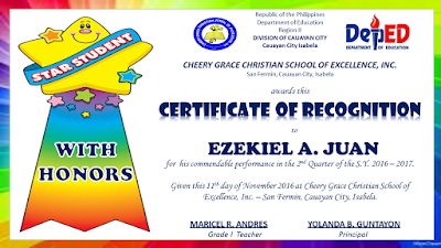 new editable quarterly awards certificate template deped tambayan ph