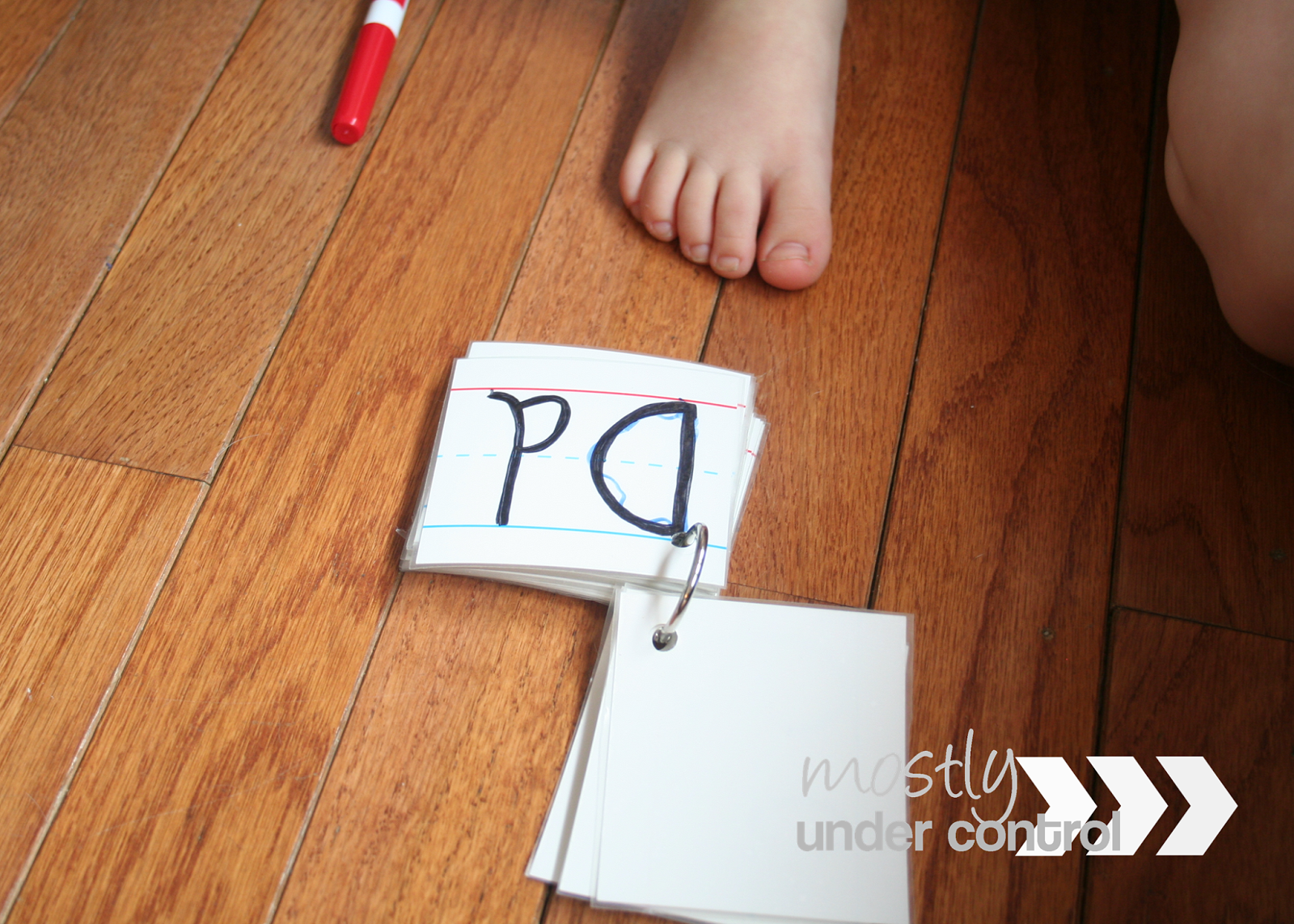 Letter Writing Flip Book Mostly Under Control