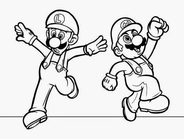 Mario Brothers bros. coloring.filminspector.com