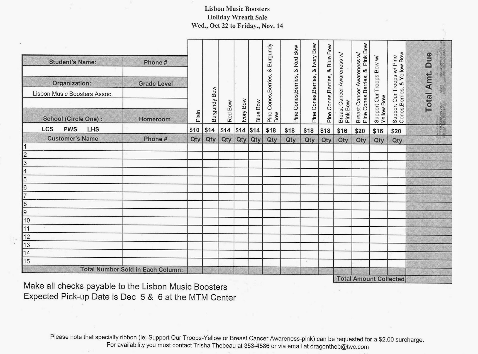 the lisbon reporter lisbon schools community resources little caesars pizza fundraiser order form