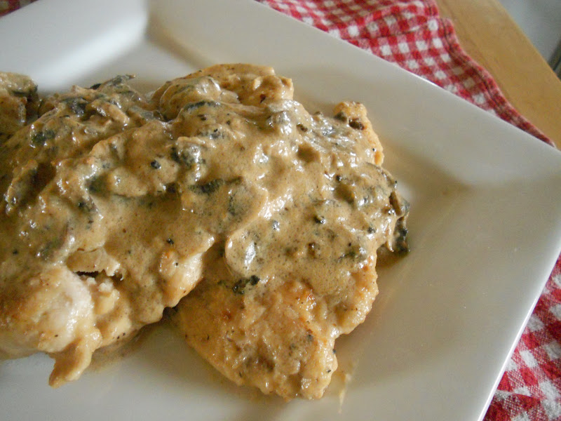 Chicken Cutlets in a Mushroom Cream Sauce Ally's Sweet & Savory Eats