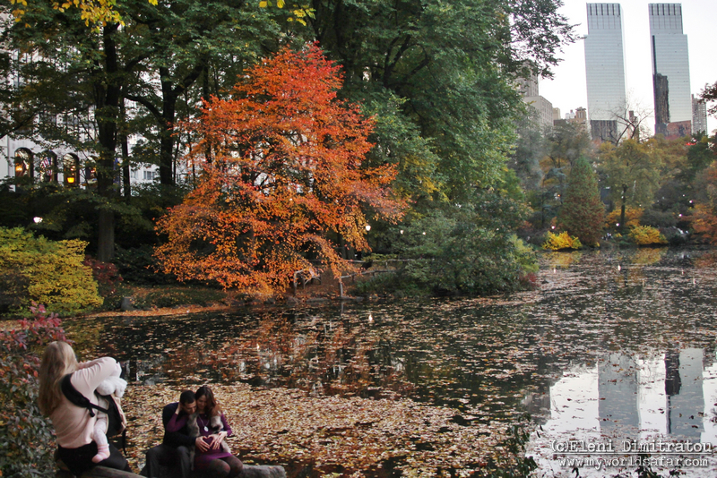 the Pond, Central Park NY αντανακλάσεις στο Central Park
