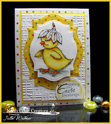 Stamps North Coast Creations Flower Bonnet Chick- Designer Julie Warner