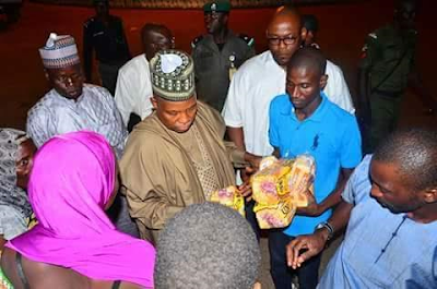 Photos: Governor Shettima visits scene of foiled Boko Haram attack in Maiduguri