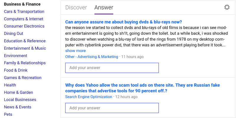 yahoo answers - start answering some questions yahoo answers - start answering some questions