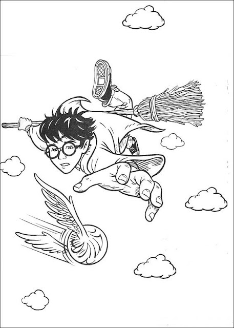 Fun Coloring Pages Harry Potter Coloring Pages