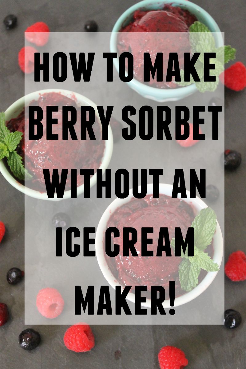 BEAUTY & THE BEARD MIXED BERRY SORBET! (how to make sorbet without an