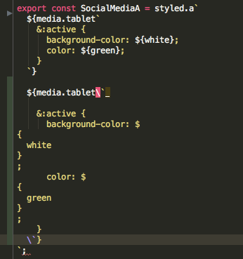 Styled component