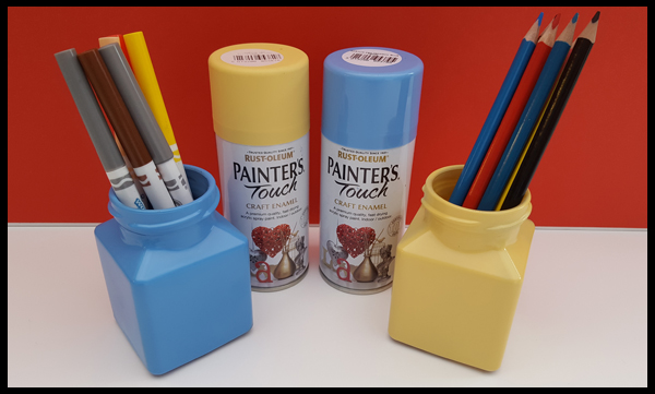 Rustoleum spray paints for glass jars