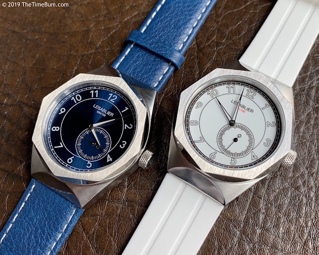 Lesablier Sport Classic Blue Sunburst and Ivory White Enamel