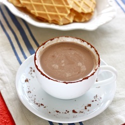 mayan aztec mexican hot cocoa with cayenne chili pepper and spices