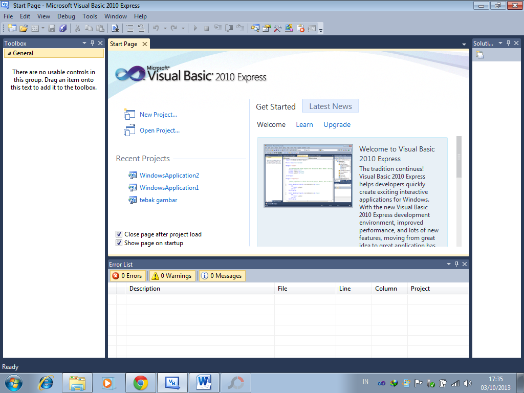 Vba 2010. Vba 2010