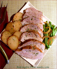 Crockpot Pork Roast with French Beans and New Potatoes, an easy slow cooker full meal for any night of the week | Recipe developed by www.BakingInATornado.com | #recipe #crockpot #dinner