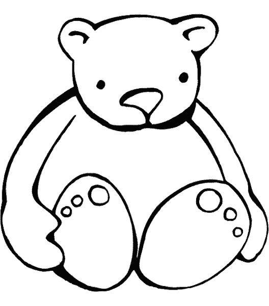baby girl teddy bear coloring pages - photo #42