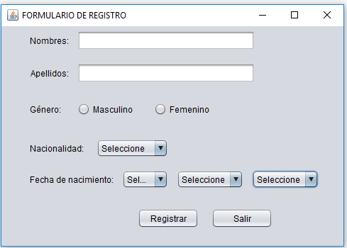 clase 2 Introducción a JAVA CON NETBEANS 8.1. Formulario Registro