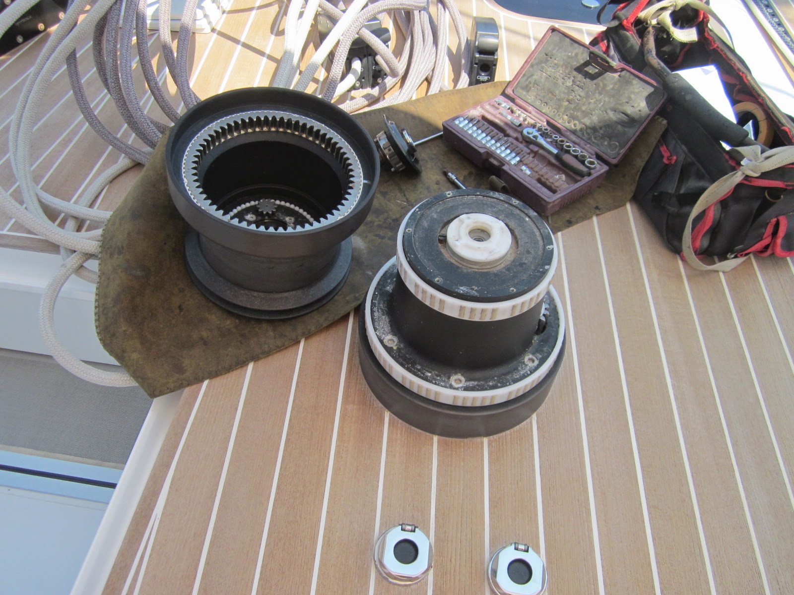 NAUTOR'S SWAN VILLEFRANCHE Harken 990 Winch Service