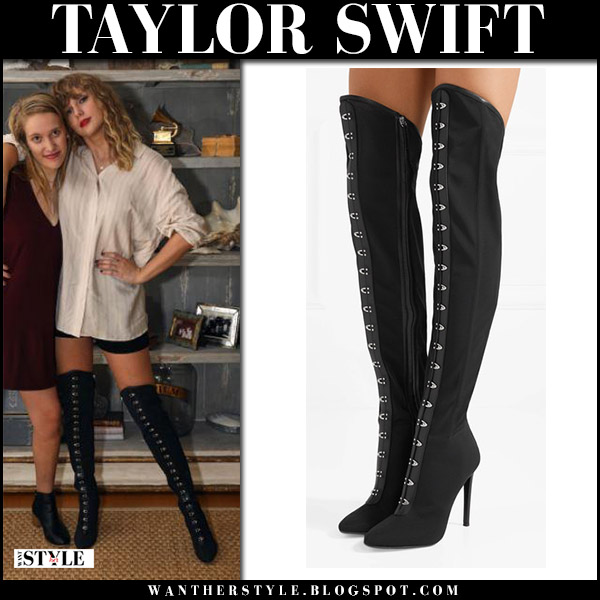 taylor swift over the knee boots