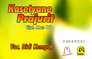 Lirik Lagu Kasetyane Prajurit - Didi Kempot