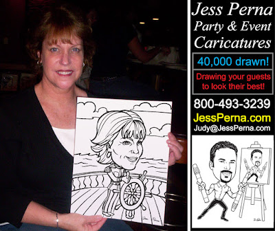 Hire a caricaturist live party entertainment