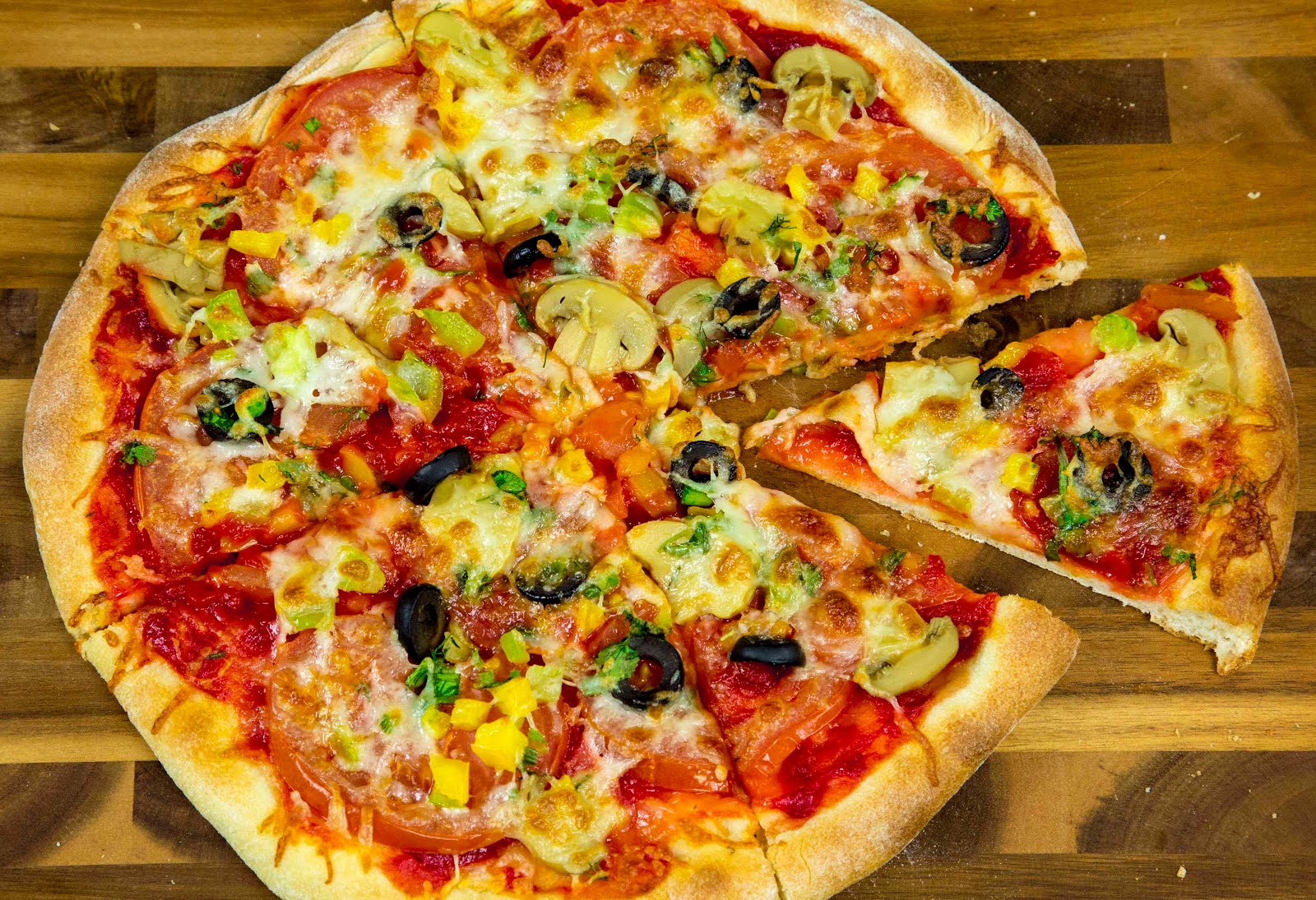 Pizza with Mushrooms Recipe