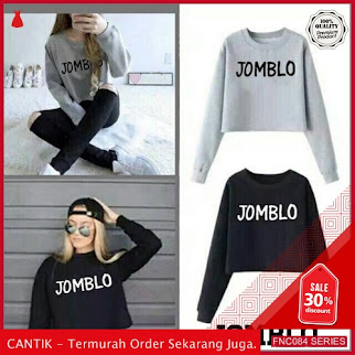 FNC084S41 Sweater Crop Jomblo Babyterri Wanita Serba 40 Ribuan