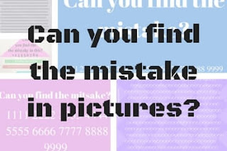 Can you find the mistake Picture Puzzles for Teens with answers?
