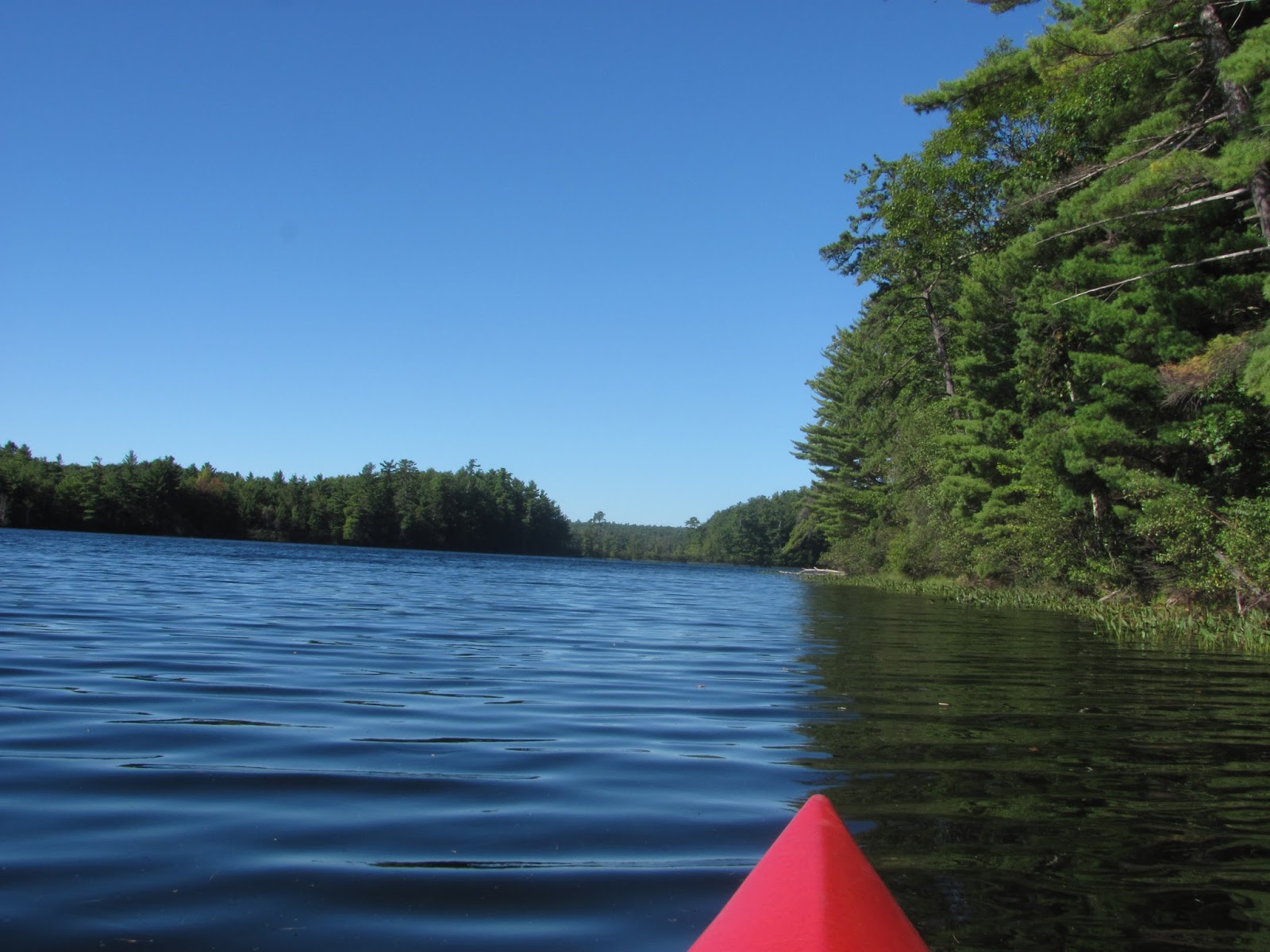 Recreational Kayaking in Maine Lower Range Pond (State Park), Poland
