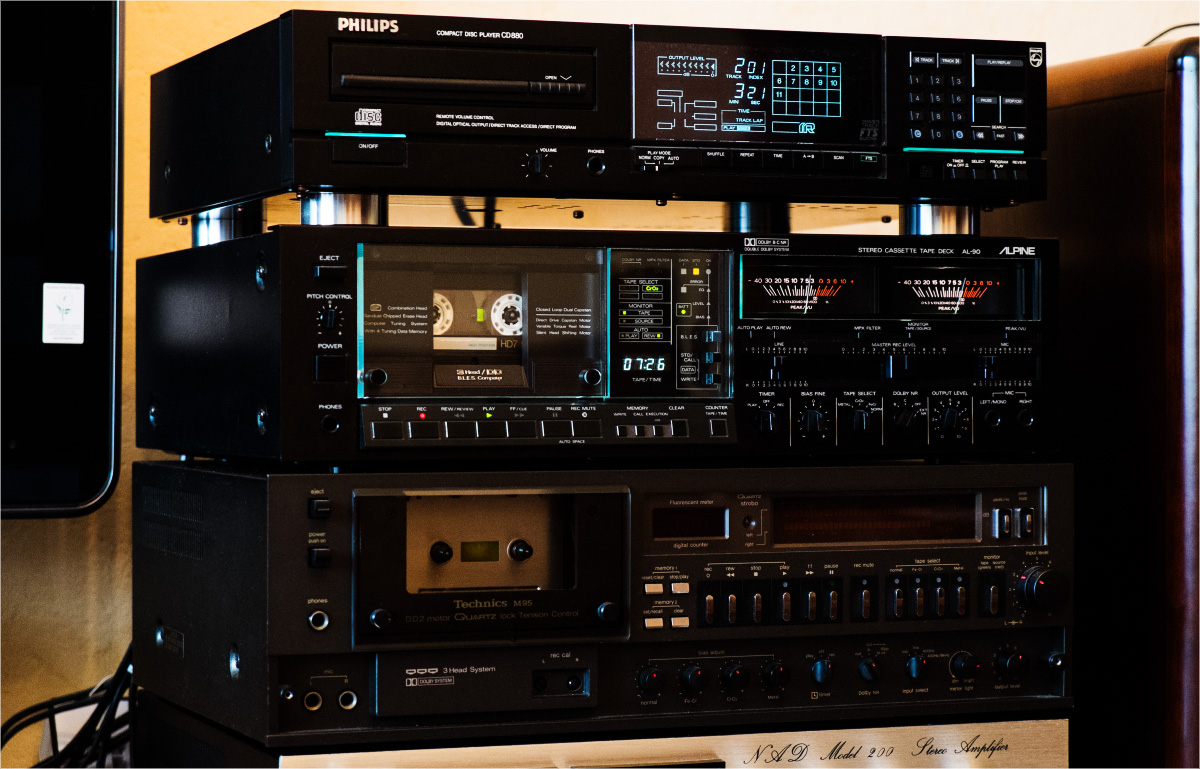 Vintage Audio Stereo Cassette Tape Deck ALPINE AL90