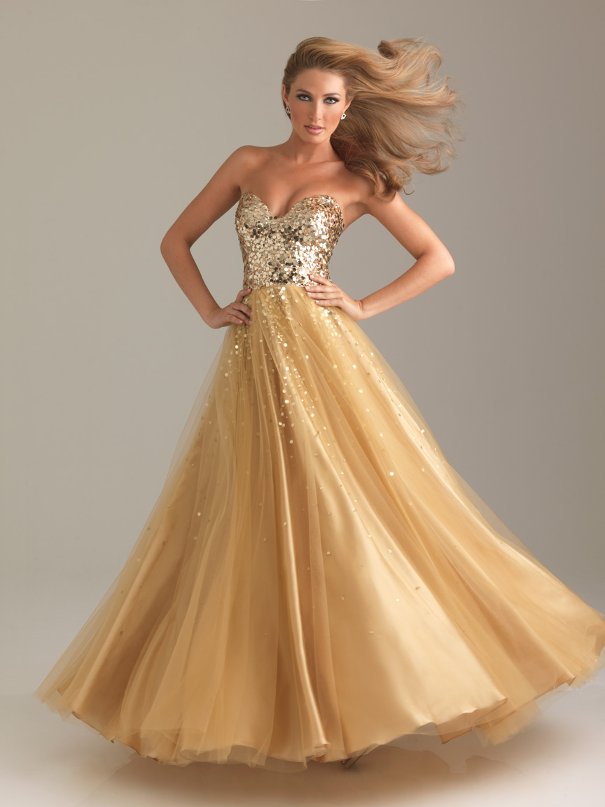 Prom Fashion @ Prom Dress Shop: Gorgeous & Glamorous in GOLD!