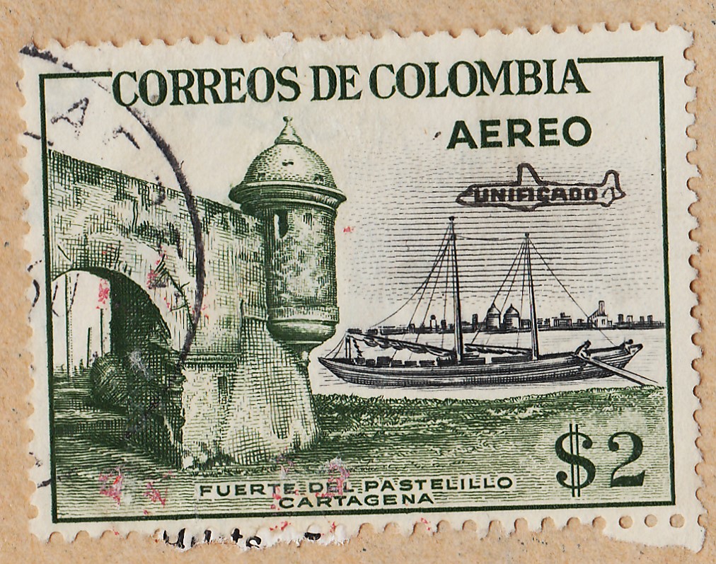 1967Stamps Some stamps from Colombia