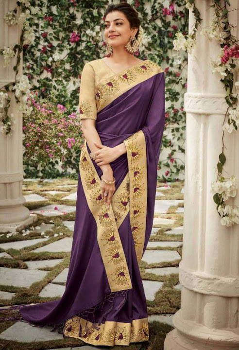 Kajal Aggarwal Mesmerizing Fashion Wear Sarees Stunning Beauty May 2018