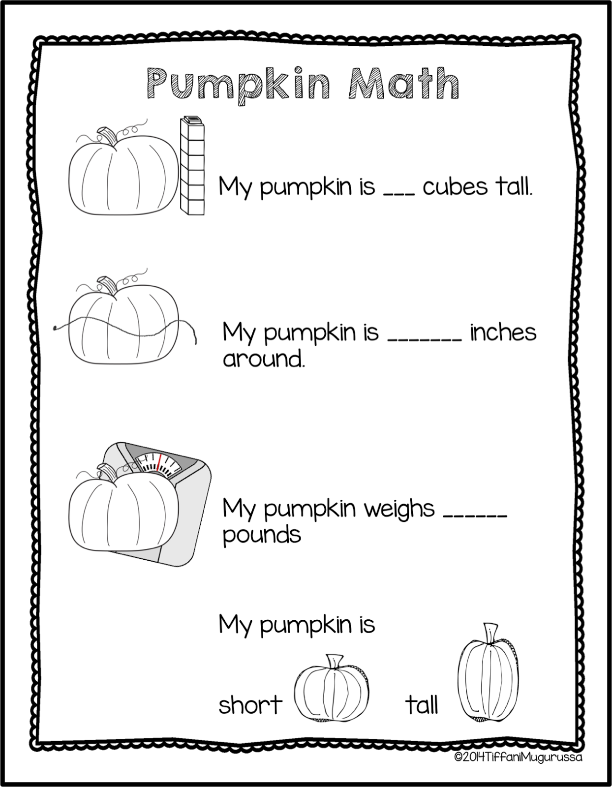 pumpkin measurement