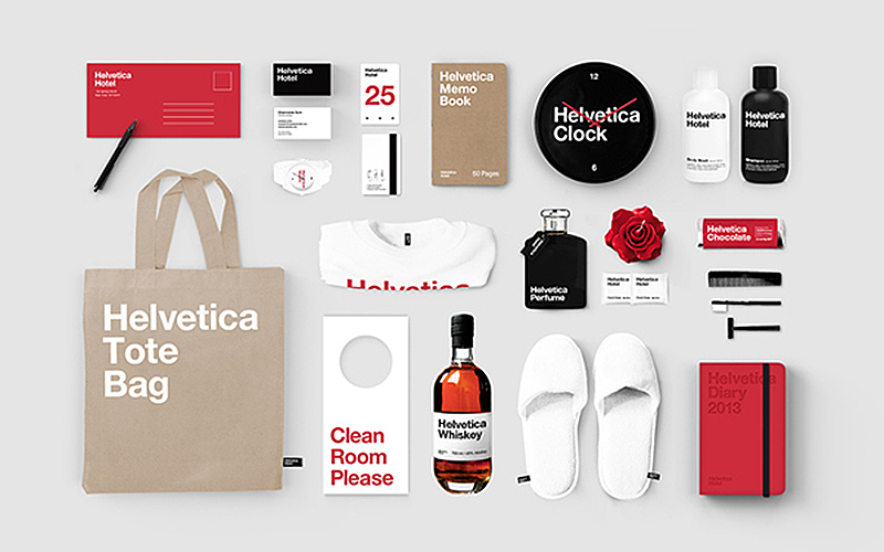 Helvetica Hotel goodies