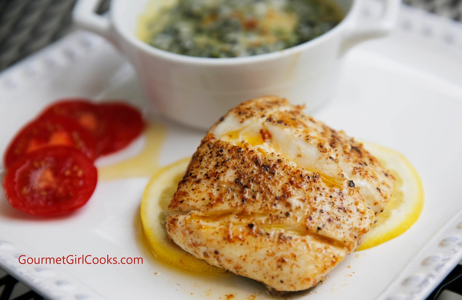 Gourmet Girl Cooks Wild Alaskan Halibut Pan Seared in Brown Butter