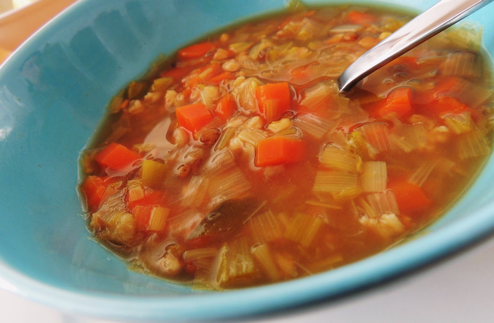 Soupe de mescia au bouillon de pot au feu