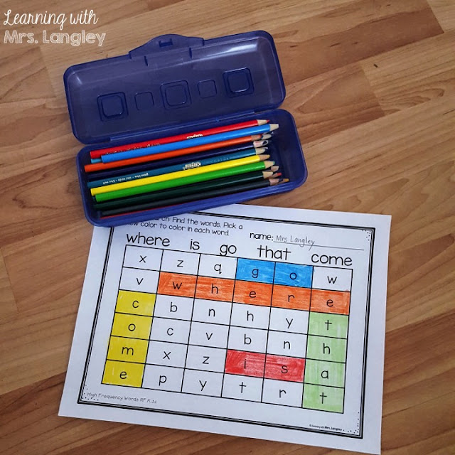 Our favorite center tools! There are certain tools that we use in our kindergarten classroom that last as favorites all year long! These Reading Street centers make for easy prep and high student engagement with a few fun tools. Cut and glue, sight word stamping, high frequency word little books, word searches, and more!