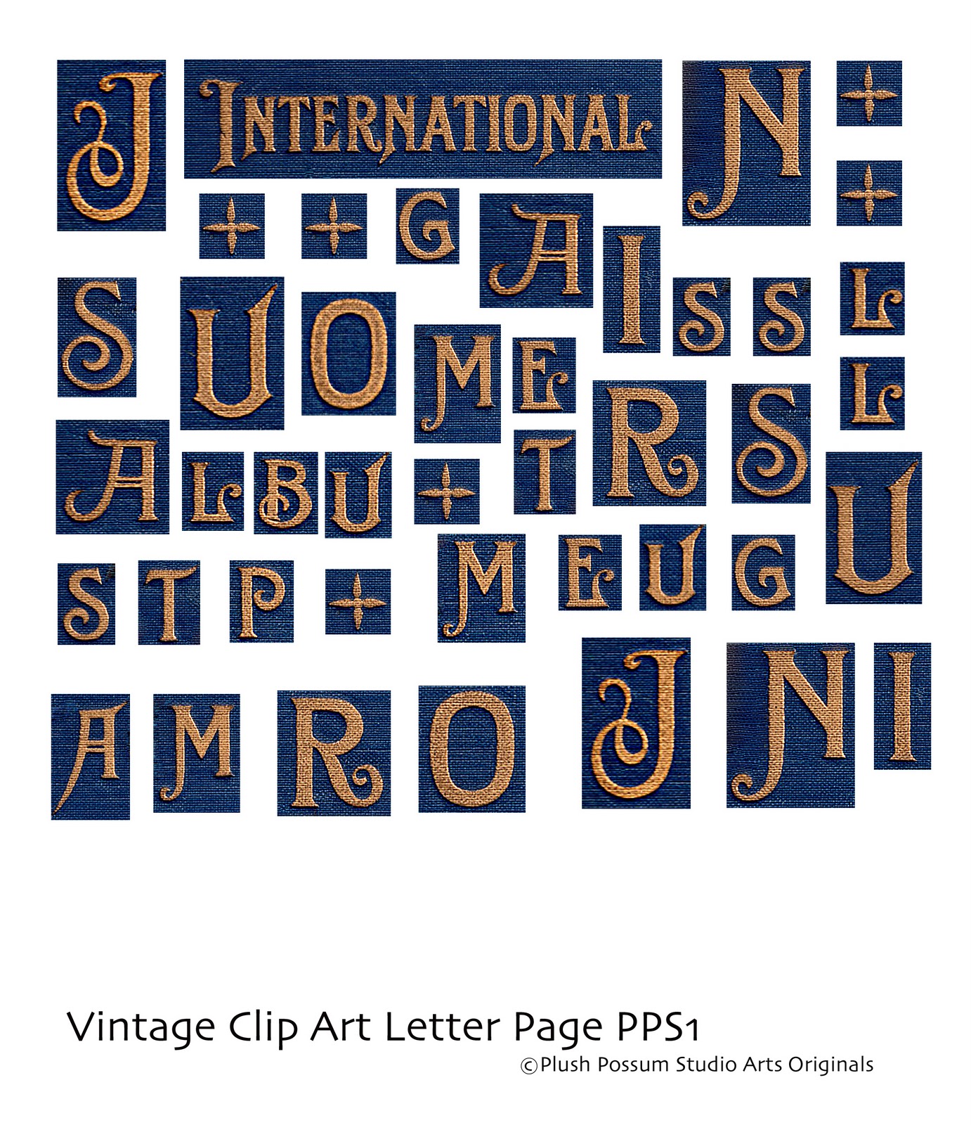 vintage letters clipart - photo #5