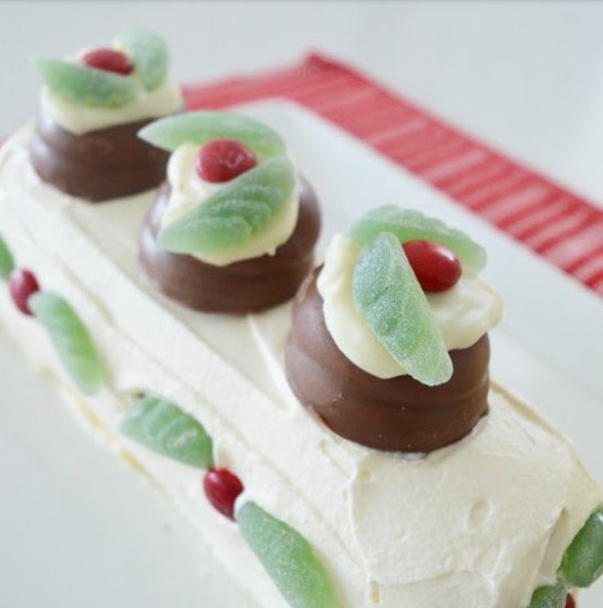 Christmas Chocolate Ripple Cake Christmas Chocolate Ripple Cake