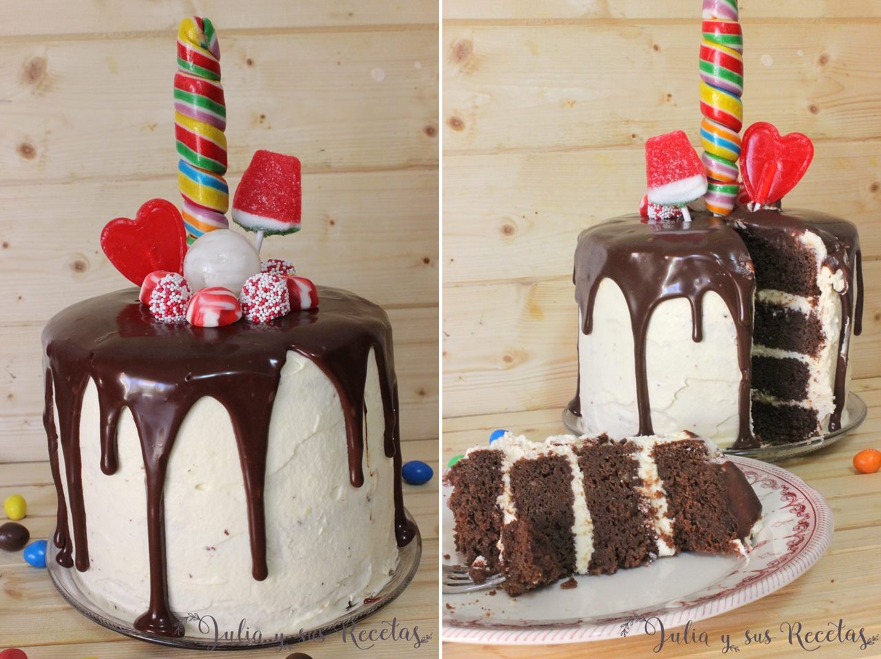 JULIA Y SUS RECETAS Drip cake