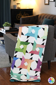 Windy City quilt pattern by Andy of A Bright Corner - a jelly roll friendly pattern in four sizes and looks great in ombre fabrics