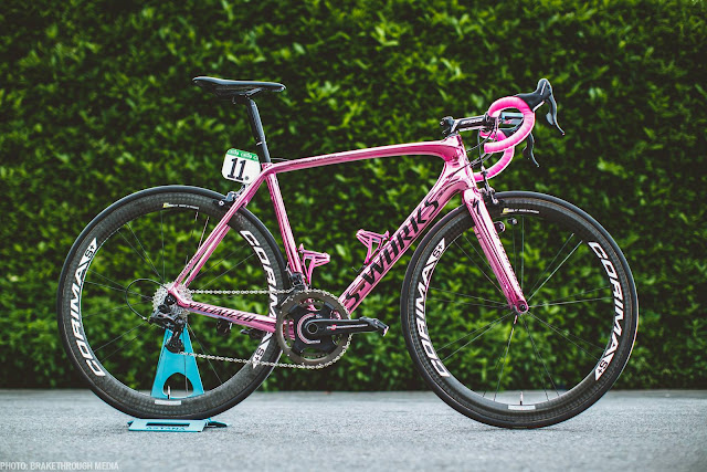 Specialized S-Word Tarmac, la bici ROSA de Nibali en el giro 2016 Specialized S-Word Tarmac, la bici ROSA de Nibali en el giro 2016